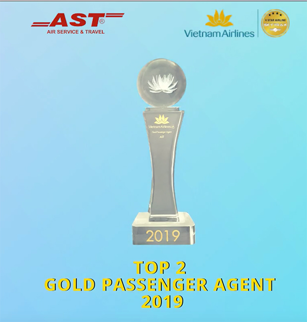 AST vinh dự nhận giải Top 2 Gold Passenger Agent Vietnam Airlines