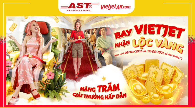 Bay cùng Vietjet - Rinh vàng may mắn