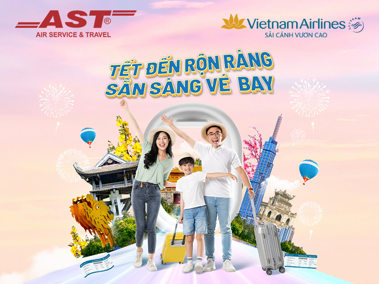 Vé máy bay Tết Giáp Thìn 2024 cùng Vietnam Airlines
