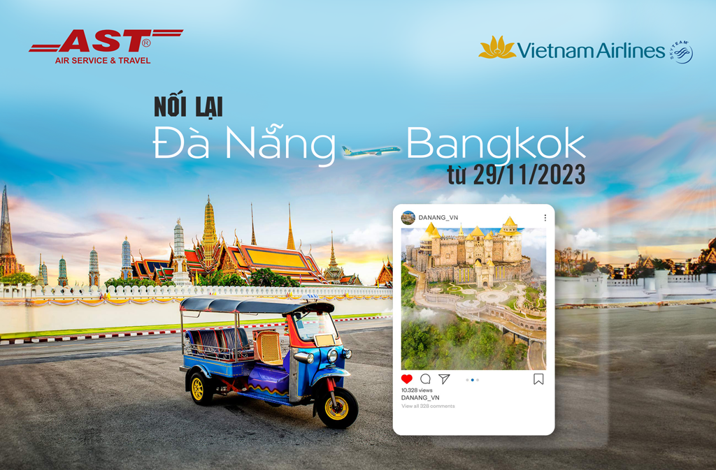 Vietnam Airlines mở lại đường bay thẳng Đà Nẵng - Bangkok