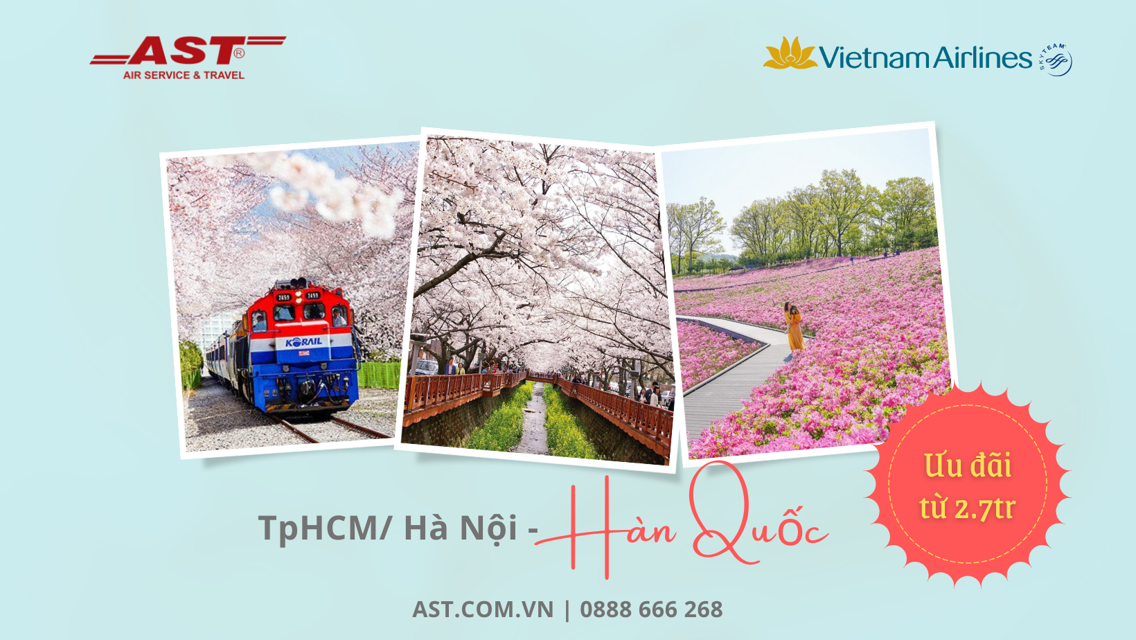 Vietnam Airlines ưu đãi giá bay đến Hàn Quốc chỉ từ 2.7 triệu đồng