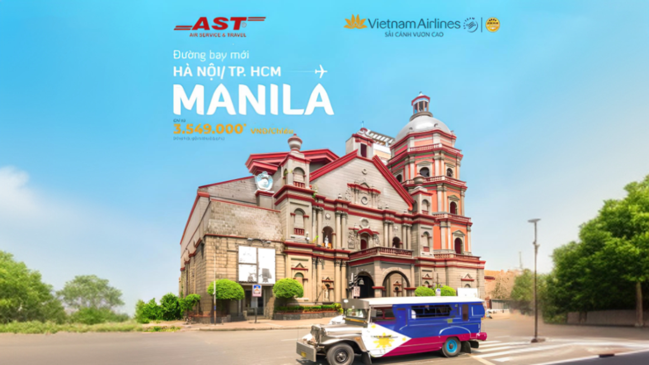Vietnam Airlines mở đường bay thẳng đến Manila