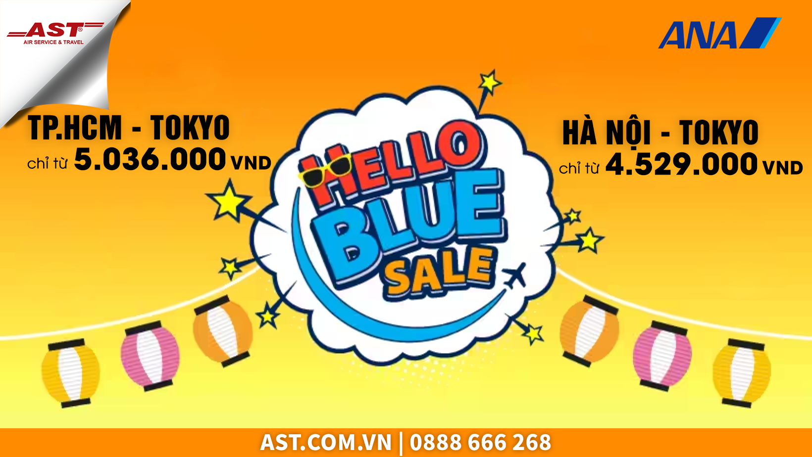 Bay đến Nhật Bản với giá cực tiết kiệm cùng chương trình Hello Blue Sale của All Nippon Airways