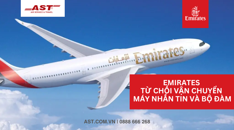 Emirates từ chối vận chuyển máy nhắn tin và bộ đàm