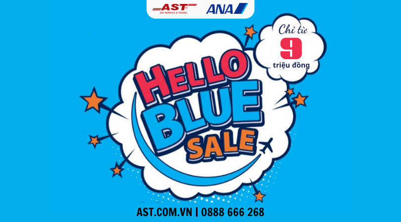 Flash Sale ANA: Hello Blue Sale - Bay Nhật cực yêu