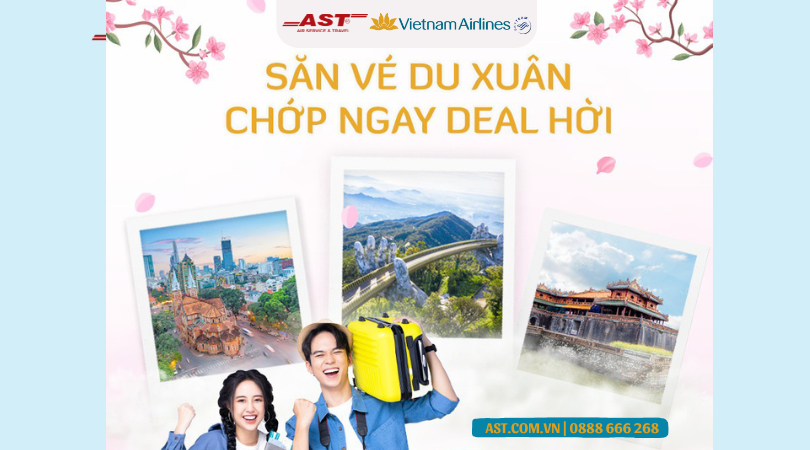 Săn vé du xuân, chớp ngay deal hời cùng Vietnam Airlines