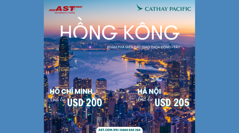 Khám phá Hồng Kông với giá siêu ưu đãi cùng Cathay Pacific