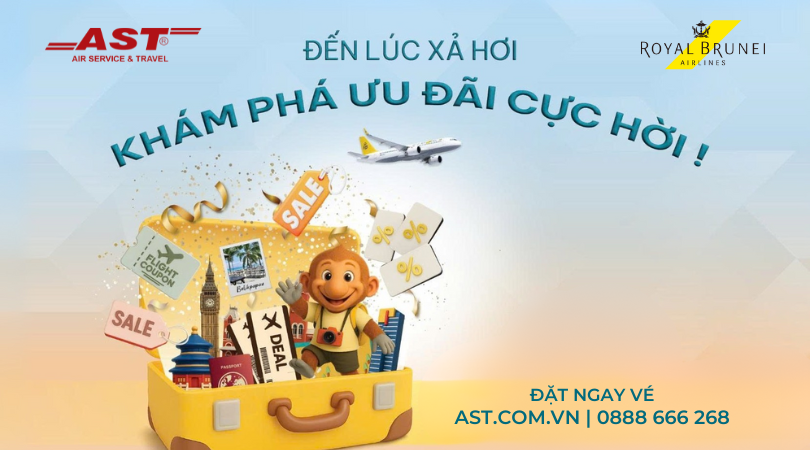 Royal Brunei Airlines khuyến mãi đường bay Quốc Tế – Ưu Đãi Lớn, Săn Vé Ngay