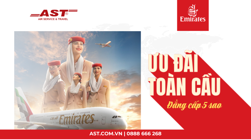 Săn ngay vé máy bay Emirates giá chỉ từ 3,6 triệu