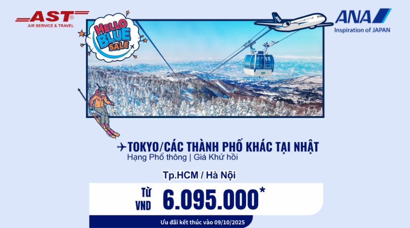 Cùng ANA đón siêu khuyến mãi Hello Blue Sale