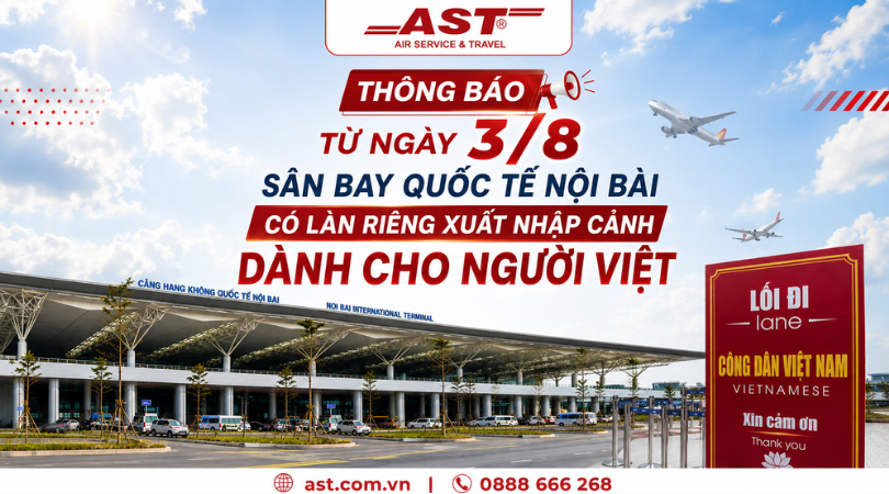 Từ 03/08: Sân bay Quốc tế Nội Bài triển khai làn xuất nhập cảnh riêng dành cho công dân Việt Nam