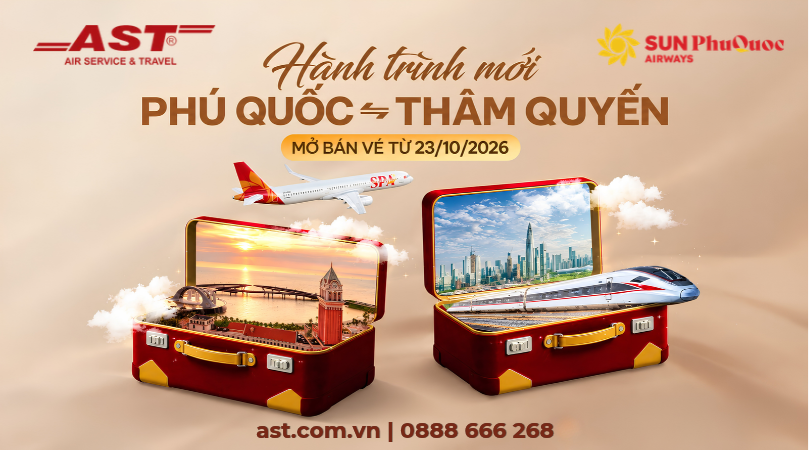 Sun PhuQuoc Airways mở bán đường bay Phú Quốc – Thâm Quyến