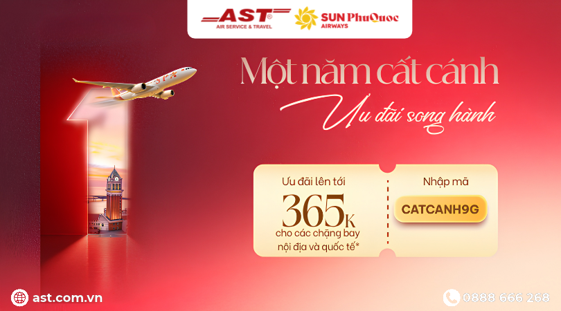 ĐI CÀNG XA - DEAL CÀNG ĐÃ: ƯU ĐÃI ĐẾN 365K CÙNG SUN PHUQUOC AIRWAYS