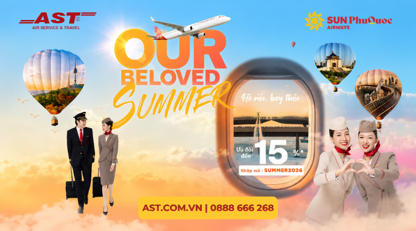 CHÀO HÈ RỰC RỠ CÙNG SUN PHUQUOC AIRWAYS: SĂN DEAL "KHỦNG" TẠI AST TRAVEL