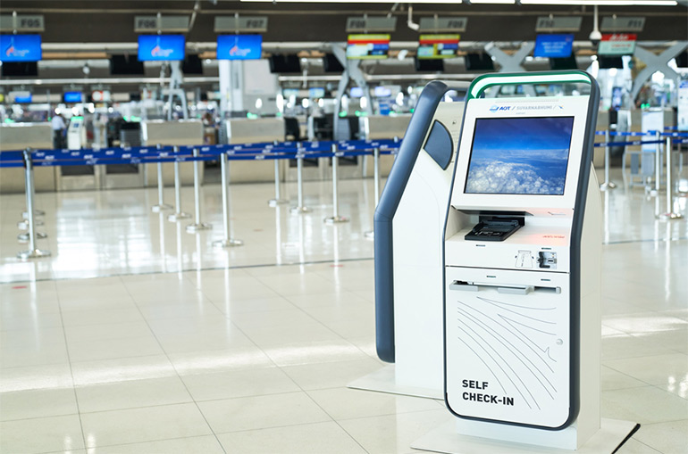 Checkin online tại Kiosk ở sân bay Suvarnabhumi,Samui,Krabi từ 1-5-2022 trở đi